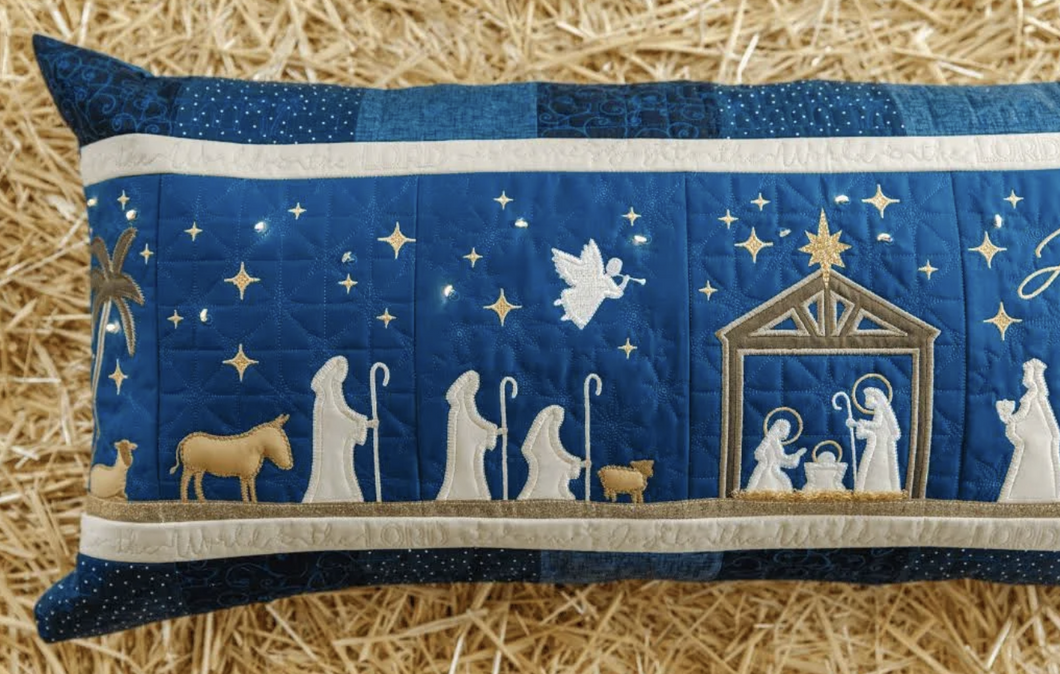KB Nativity Bench Pillow FABRIC kit by RRQC