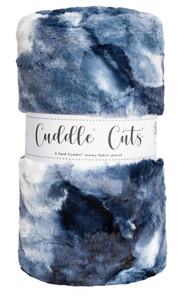 2 Yard Luxe Cuddle Cut SORBET BLUE PRINT by Shannon Fabrics