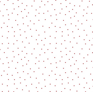 KimberBell Basics TINY DOTS White/Red
