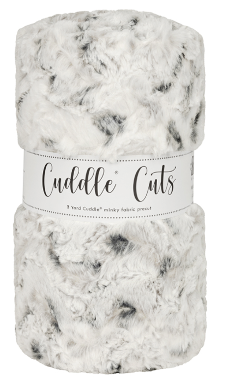 2 Yard Luxe Cuddle Cut SNOWY OWL ALLOY by Shannon Fabrics