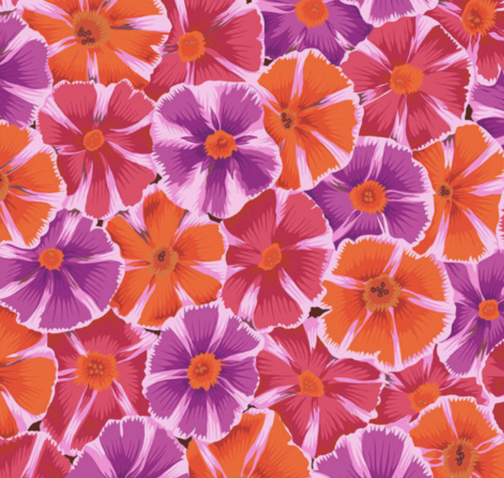 August 2022 PINWHEELS - RED by Philip Jacobs for Kaffe Fassett Collective and FreeSpirit