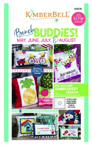 Kimberbell BENCH BUDDIES SERIES (MAY, JUNE, JULY, AUGUST) MACHINE EMBROIDERY CD