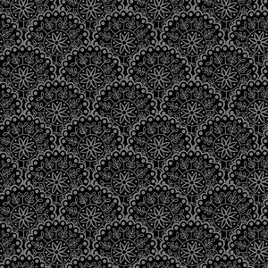 Bee Happy BLACK CLAMSHELL by/for Andover Fabrics