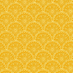 Bee Happy YELLOW CLAMSHELL by/for Andover Fabrics