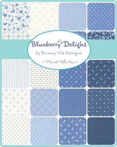 Blueberry Delight MINI CHARMS by Bunny Hill Designs for Moda Fabrics