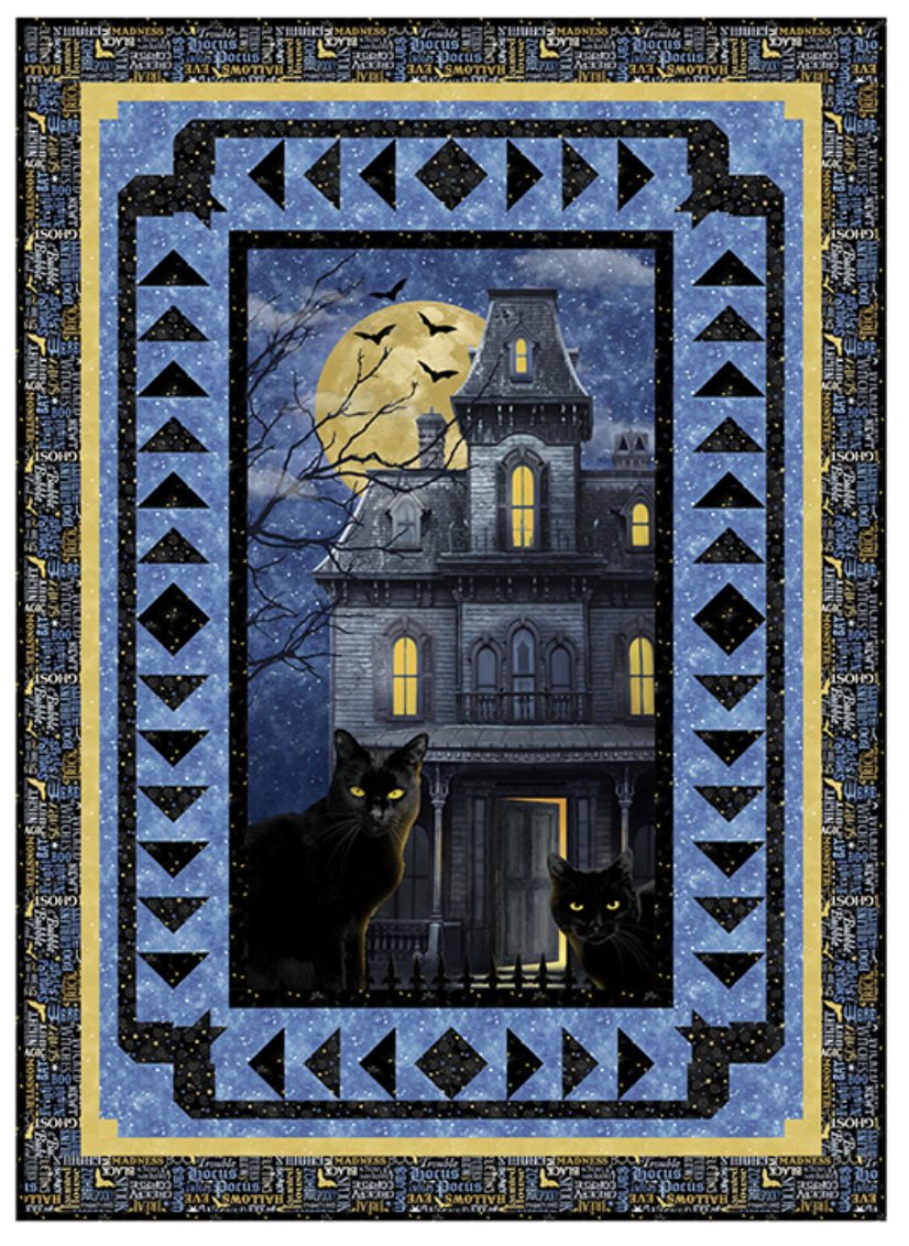 Cats & Bats Pattern by Laureen Smith of Tourmaline & Thyme Quilts for Northcott