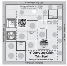 Load image into Gallery viewer, Creative Grids 4in Curvy Log Cabin Trim Tool
