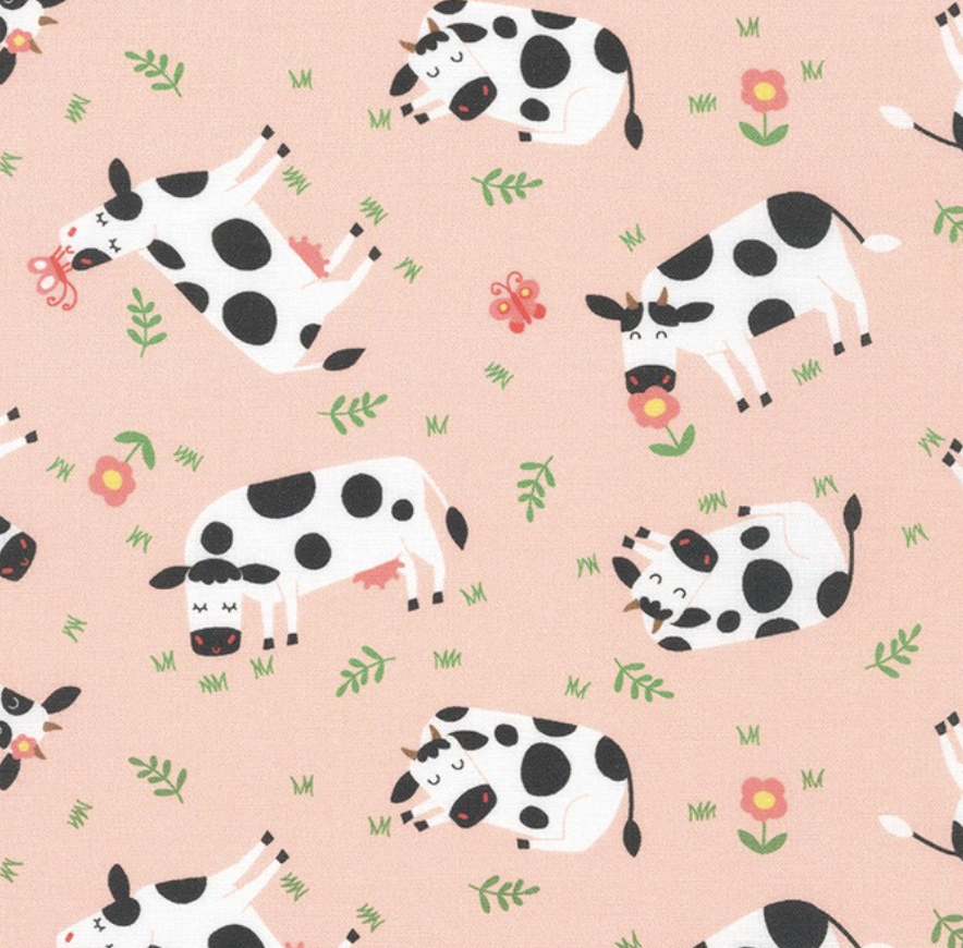 Cuddly Countryside PINK 2 by Studio RK for Robert Kaufman Fabrics