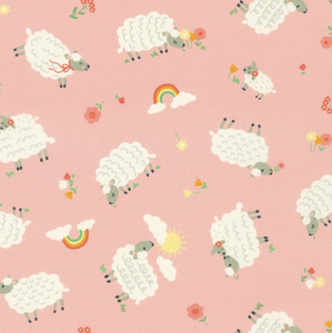 Cuddly Countryside PINK 3 by Studio RK for Robert Kaufman Fabrics