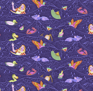 Curiouser & Curiouser SEA OF TEARS - DAYDREAM by Tula Pink for Free Spirit Fabrics