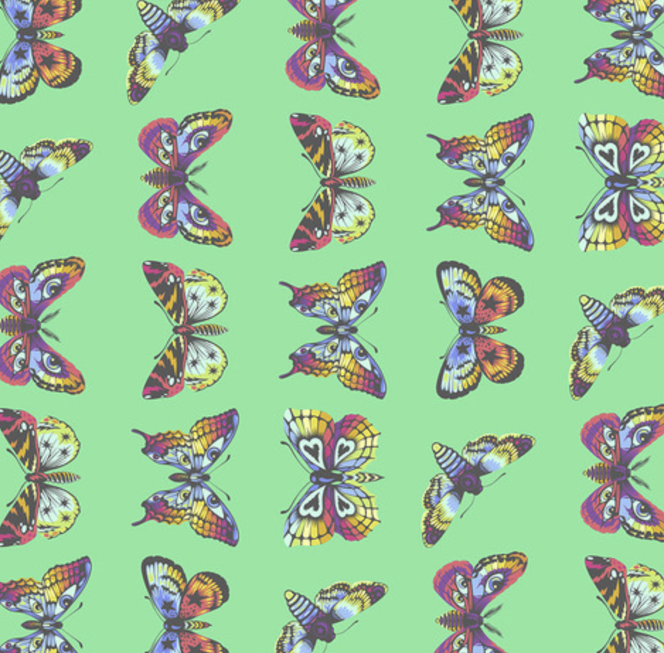 Daydreamer BUTTERFLY HUGS - LAGOON by Tula Pink for Free Spirit Fabrics
