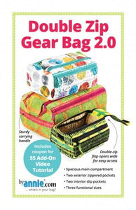 Double Zip Gear Bags 2.0 Pattern by ByAnnie