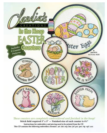Easter Coasters by Claudia's Creations