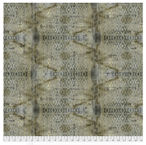 Eclectic Elements STAINED DAMASK - NEUTRAL by Tim Holtz for Free Spirit Fabrics