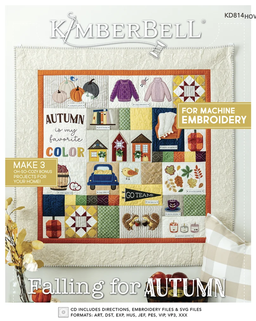 Falling for Autumn Quilt -  Machine Embroidery Design