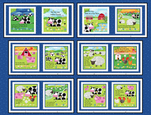 Load image into Gallery viewer, Farm Animal Banner Panel by Kate Mawdsley for Henry Glass &amp; Co
