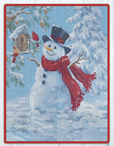 Happy Snowman ME Tiling Scene by Dona Gelsinger