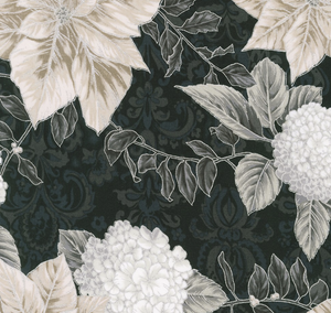 Holiday Flourish - Snow Flourish SHADOW 1 by/for Robert Kauffman Fabrics