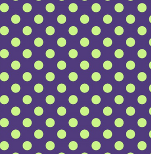 Hometown Halloween DOTS - PURPLE/GREEN by Kimberbell Designs for Maywood Studios