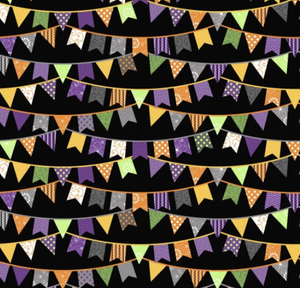 Hometown Halloween FLAGS - BLACK by Kimberbell Designs for Maywood Studios