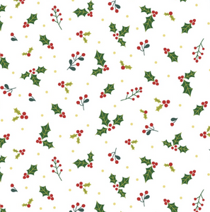 KB Celebrations HOLLY - METALLIC RED/GREEN/GOLD by Kimberbell Designs for EE Schenck