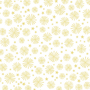 KB Celebrations SPARKLERS - METALLIC WHITE/GOLD by Kimberbell Designs for EE Schenck