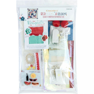 Kimberbell Designs Red, White & Bloom Embellishment Kit