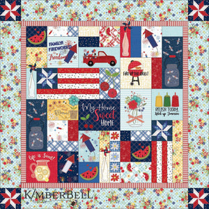 Kimberbell Designs Red, White & Bloom Machine Embroidery Design