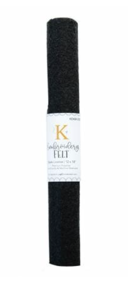 Kimberbell Embroidery Felt - Black Licorice