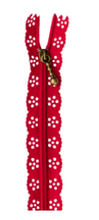 Load image into Gallery viewer, Kimberbell LACE ZIPPER (Ruby)
