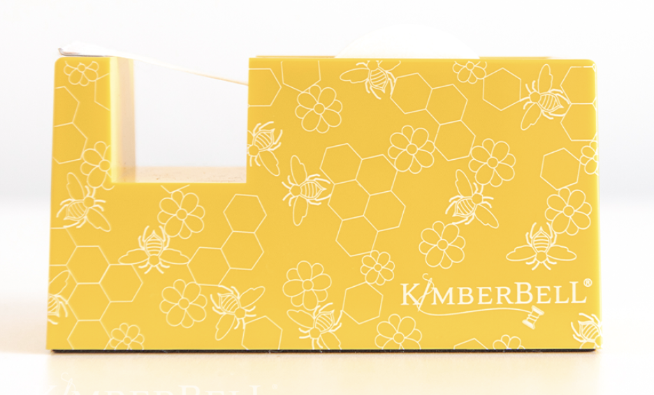 Kimberbell Paper Tape Dispenser, Yellow Honeycomb