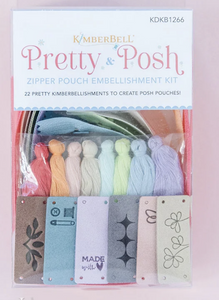 Kimberbell Pretty & Posh Zipper Pouches Embellishment Kit