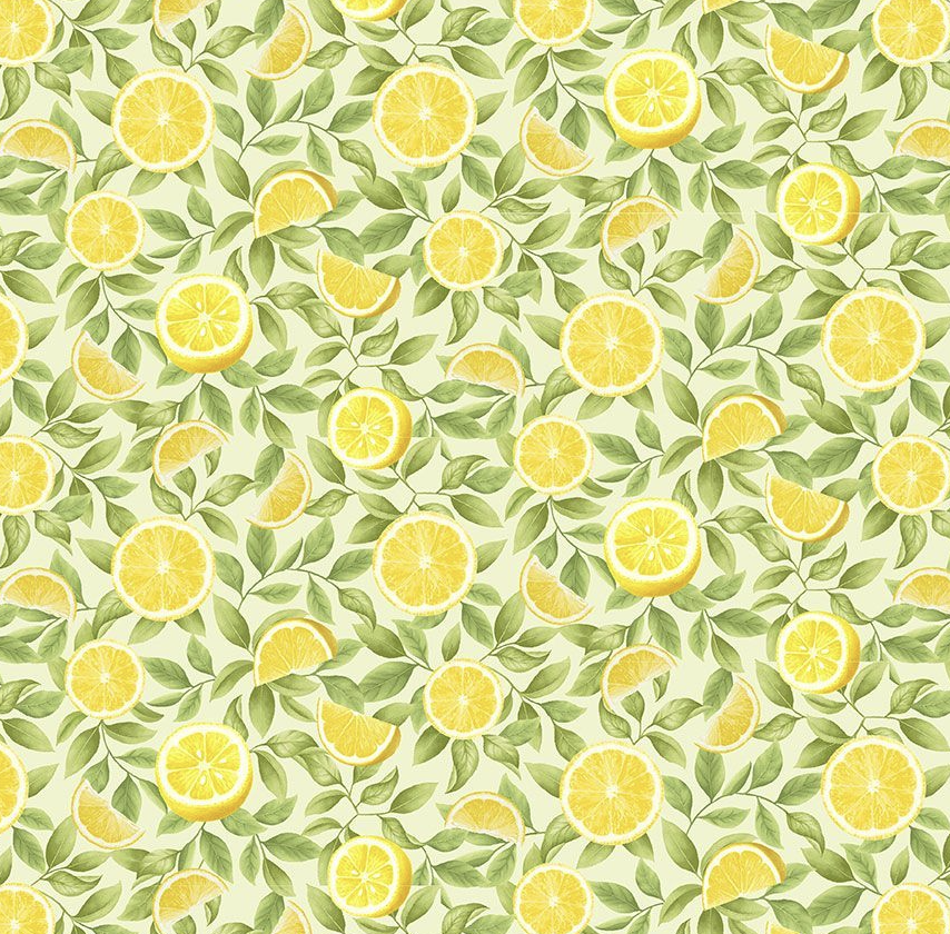 Lemon Bouquet LEMON SLICES by/for Timeless Treasures