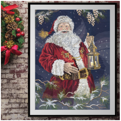 OESD Enchanted Santa Tiling Scene