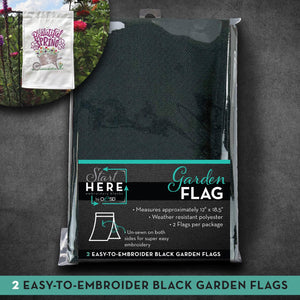 OESD Garden Flags, 2/pack - Black
