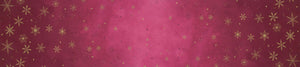 Ombre Flurries Metallic BURGUNDY by V and Co. for Moda Fabrics