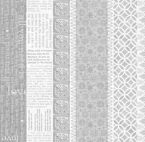 Opposites Attract STRIPE - GREY by Wing and a Prayer Design for Timeless Treasures
