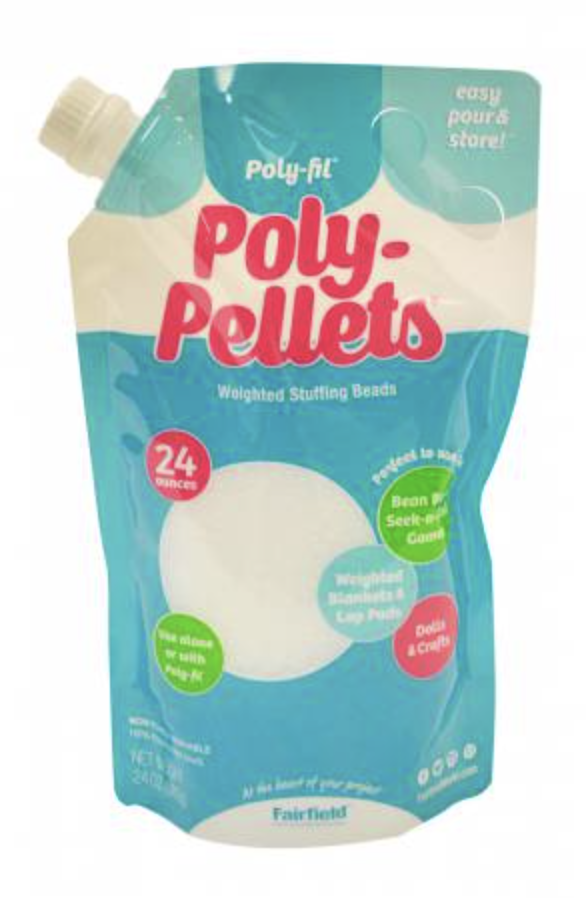 Poly Pellets Weighted Stuffing Beads,  Easy Pour and Store - 24oz
