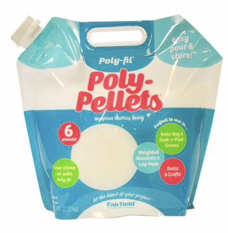 Poly Pellets Weighted Stuffing Beads, Easy Pour and Store - 6lb Bag –  Red-Roxy Quilt Co
