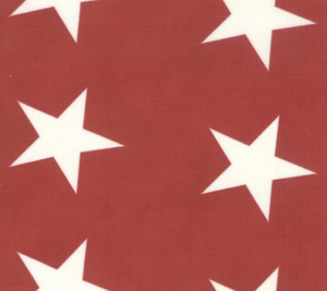 Star Bunting 108" Wideback RED by Minick & Simpson for Moda Fabrics