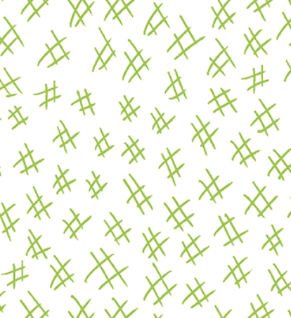 Stitchy HASHTAGS - LIME/WHITE by Christa Watson for Benartex