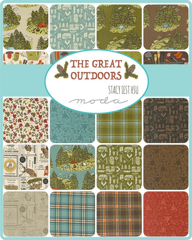 The Great Outdoors MINI CHARMS by Stacy Iest Hsu for Moda Fabrics