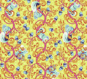 Tiny Beasts OH NUTS - GLOW by Tula Pink for Free Spirit Fabrics
