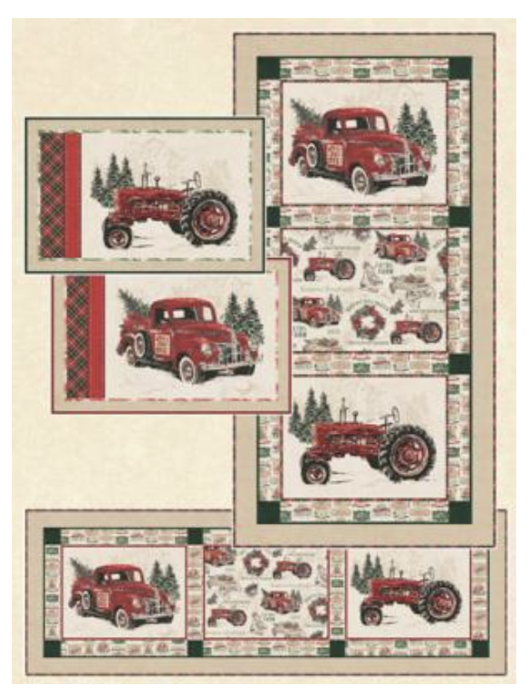 Vintage Christmas Table Set Pattern by Terry Albers for Hedgehog Quilts
