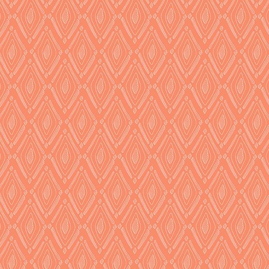 Wanderings BLISS - PEACH by Stephanie Organes for Andover Fabrics