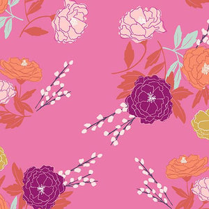 Wanderings BLOSSOM - PINK by Stephanie Organes for Andover Fabrics