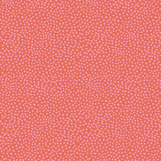 Wanderings CONFETTI - CORAL by Stephanie Organes for Andover Fabrics