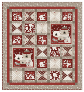 Warm and Cozy Collage Pattern by Patti Carey Patti's Patchwork for Northcott Studios