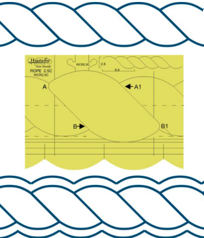 Westalee Design Continuous Rope and Echo Template 2.5